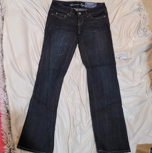 NWT American Eagle Straight Jeans Dark Wash 0S